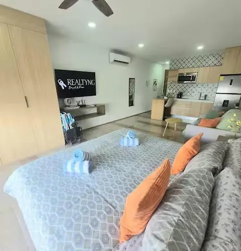 Casa Tangerina Elegante De Lujo En Playa